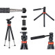 HAMA Штатив для смартфонів Tripod 106 2D, 25.5 -106 cm, чорний (00004631)