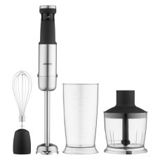 ARDESTO Blender submersible HBG-1000WHCHC, 1000W, 3in1, bowl-600ml, chopper 500 ml black-silver