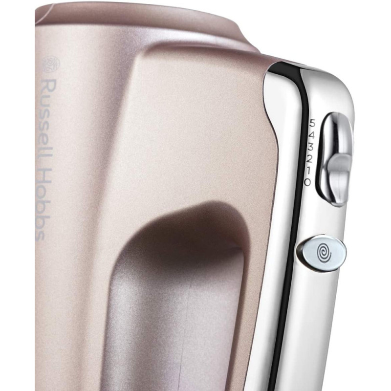 Russell Hobbs hand mixer Smoky Quartz, 350W, nozzles-4 beaters, turbo mode, silver (25892-56)