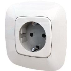 Legrand Valena ALLURE розетка силова Schuko 16А 250В[автоматичні клеми, антрацит] (753931)