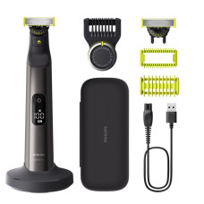 Philips electric shaver, Li-Ion, dry+wet, charge indicator, hard case, black (QP6652/61)