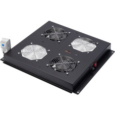 Digitus Roof ventilation unit, 2 fans, black for network cabinets Unique, Varioflex-N, Dynamic (DN-19FAN-2-B-N)