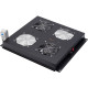 Digitus Блок вентиляторов 19" Roof, 2 fans, thermostat, RAL 9005 (DN-19FAN-2-B-N)