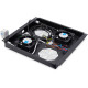 Digitus Блок вентиляторов 19" Roof, 2 fans, thermostat, RAL 9005 (DN-19FAN-2-B-N)