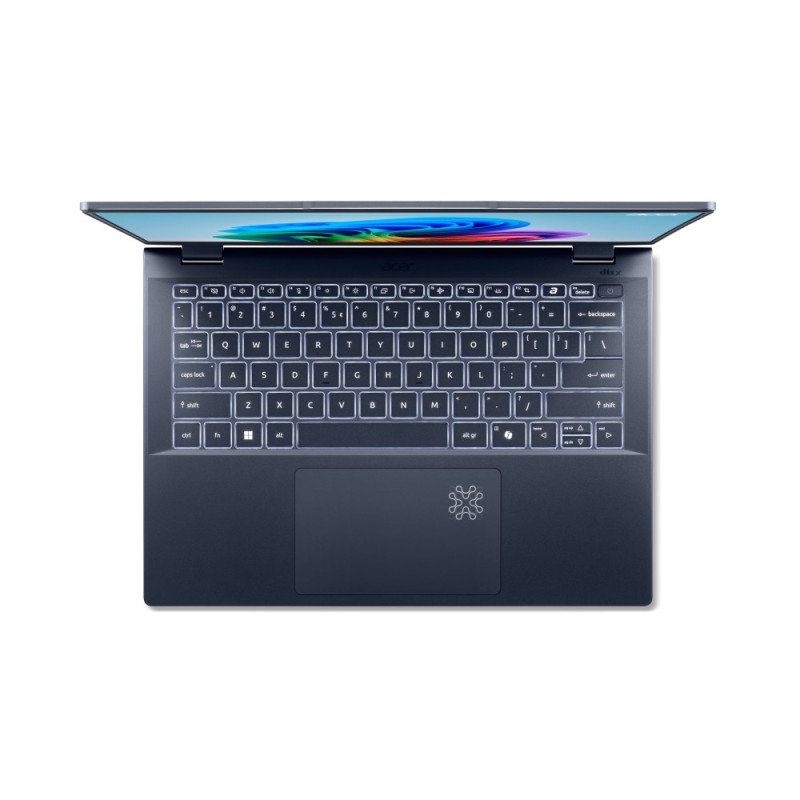 Acer Ноутбук Swift 14 AI SF14-51 14.5" 2.8K OLED, Intel U5-226V, 16GB, F512GB, UMA, Win11, синий (NX.J2KEU.001)
