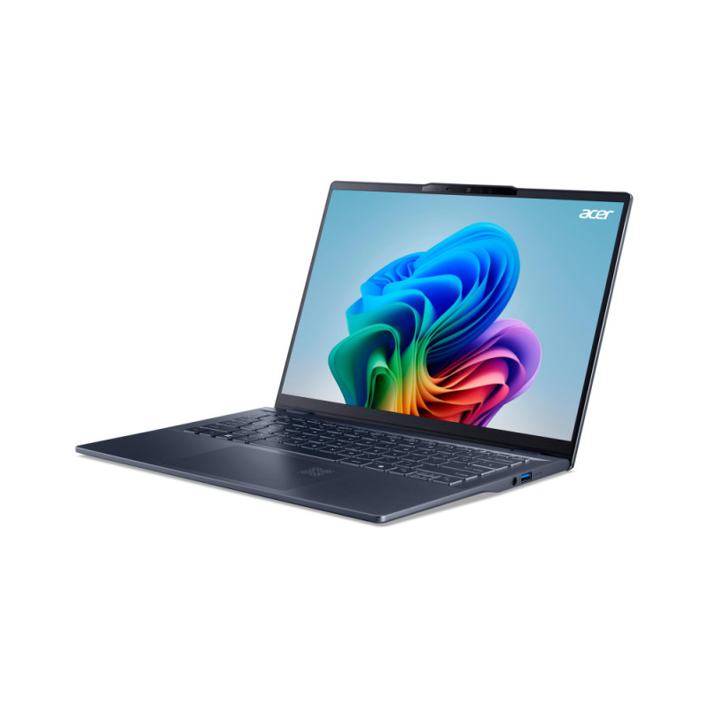 Acer Ноутбук Swift 14 AI SF14-51 14.5" 2.8K OLED, Intel U5-226V, 16GB, F512GB, UMA, Win11, синий (NX.J2KEU.001)