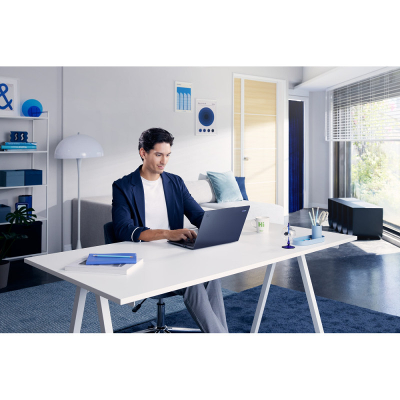 Acer Ноутбук Swift 14 AI SF14-51 14.5" 2.8K OLED, Intel U5-226V, 16GB, F512GB, UMA, Win11, синий (NX.J2KEU.001)