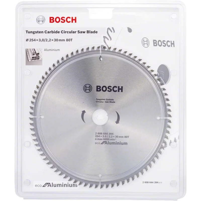 Bosch Eco for Aluminum Circular Saw Blade 254x30-80T (2.608.644.394)