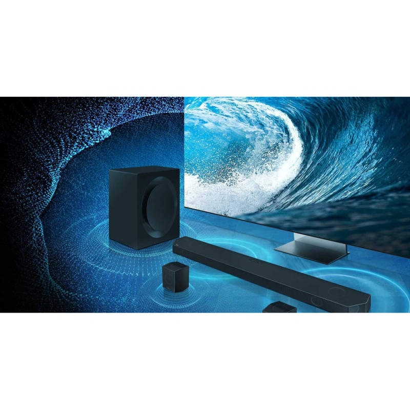 Samsung HW-Q990D Soundbar 656W, 11.1.4, BT, HDMI-ARC, Wi-Fi, sub, Dolby Atmos, black (HW-Q990D/UA)