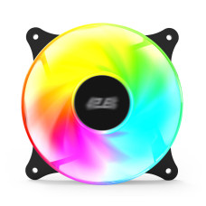 2E Gaming Корпусний вентилятор Air Cool ACF120VRB-ARGB 120мм, 1200rpm, 4pin, 23dBa, reversed, чорний (2E-ACF120VRB-ARGB)