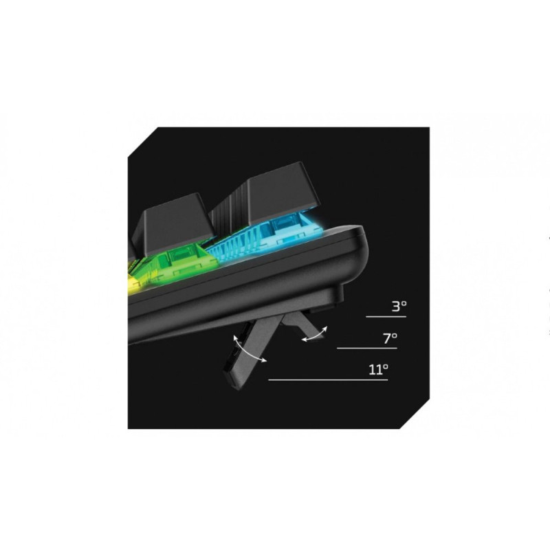 HyperX Кeyboard Alloy Origins Core PBT Red USB RGB ENG/RU Black (639N7AA)