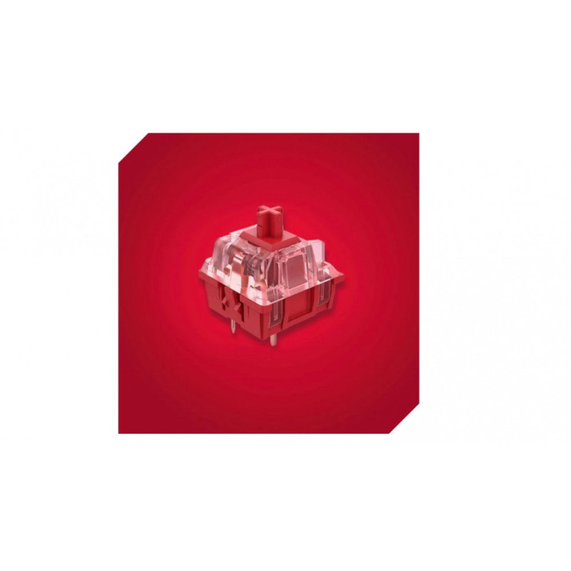 HyperX Кeyboard Alloy Origins Core PBT Red USB RGB ENG/RU Black (639N7AA)