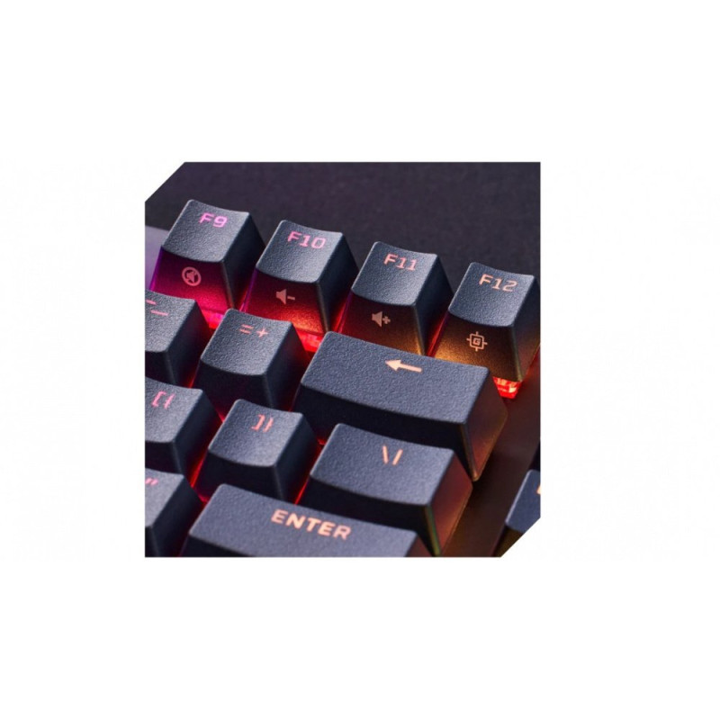 HyperX Кeyboard Alloy Origins Core PBT Red USB RGB ENG/RU Black (639N7AA)