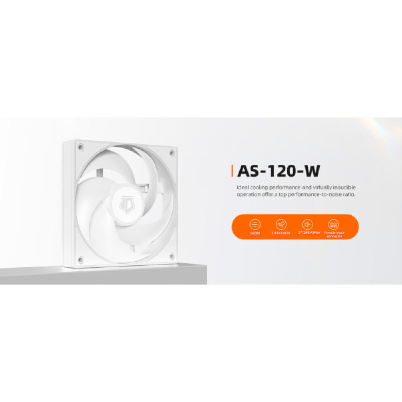 Кулер для корпуса ID-Cooling Вентилятор ID-Cooling AS-120-W (AS-120-W)