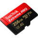 Карта памяти SanDisk 256 GB microSDXC UHS-I U3 Extreme Pro+SD Adapter (SDSQXCD-256G-GN6MA)