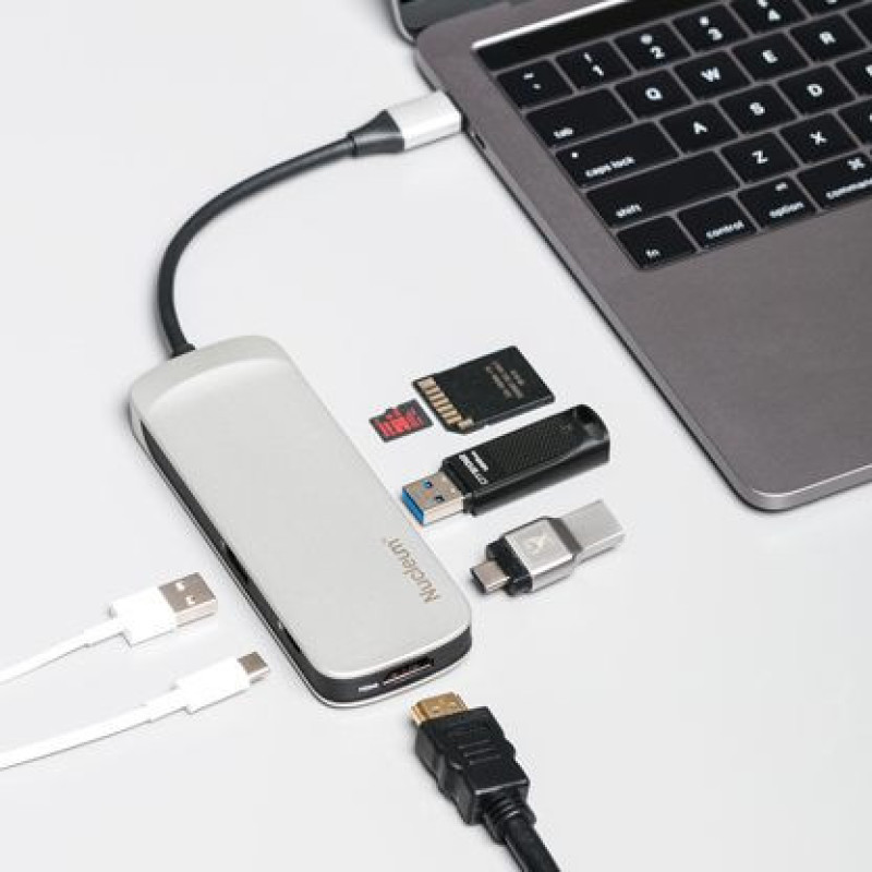 Kingston Хаб Nucleum USB Type-C : USB 3.0/HDMI/SD/microSD/Power Pass through/Type-C ports