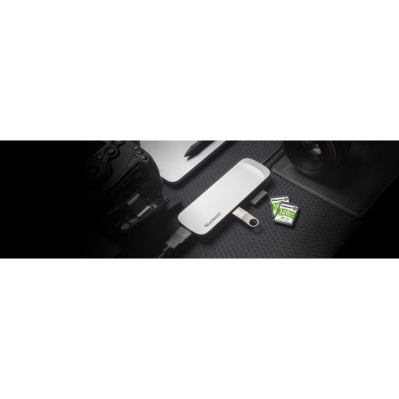 Kingston Хаб Nucleum USB Type-C : USB 3.0/HDMI/SD/microSD/Power Pass through/Type-C ports