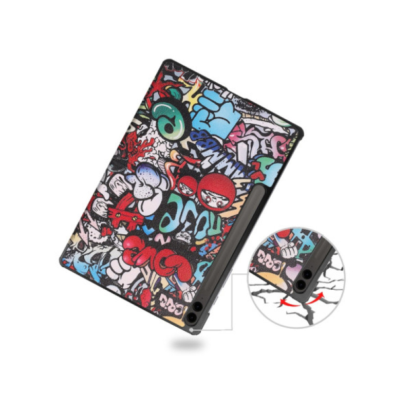 Чехол для планшета BeCover Smart Case Samsung Galaxy Tab S10 Plus (SM-X820/SM-X826) 12.4" Graffiti (712243)