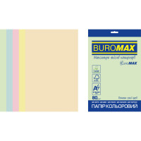 Папір Buromax А4, 80g, PASTEL, 5colors, 50sh EUROMAX (BM.2721250E-99)
