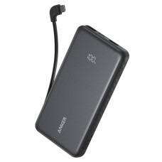 Батарея универсальная Anker 10000mAh, 22.5W, Built-In USB-C Cable, black (A110DH11)