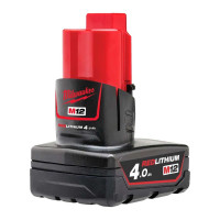 Milwaukee Аккумулятор Redlithium M12 12В, 4А·час, 0.4кг (4932430065)