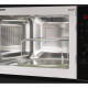 Hansa Microwave oven built-in, 20L, electrical control, 900W, grill, display, button opening, black (AMGB20E2GB)