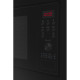 Hansa Microwave oven built-in, 20L, electrical control, 900W, grill, display, button opening, black (AMGB20E2GB)