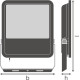 LEDVANCE FLOODLIGHT 133W 20KLM 840 PS SY100 BK (4099854306402)