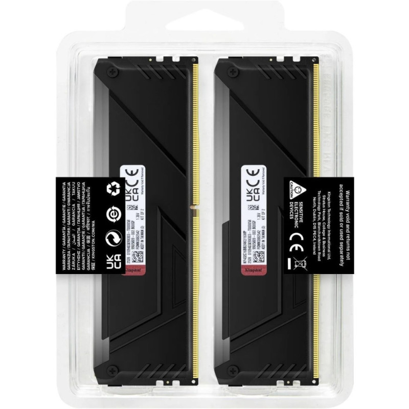 Kingston Пам'ять ПК Kingston DDR4 16GB KIT (8GBx2) 3200 FURY Beast RGB (KF432C16BB2AK2/16WP) Kingston Пам'ять ПК Kingston DDR4 16GB KIT (8GBx2) 3200 FURY Beast RGB (KF432C16BB2AK2/16WP)