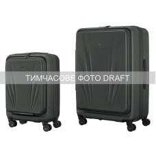 Wenger Набір валіз Wenger Skyon Hardside, полікарбонат, (S+L), TSA, 4 колеса, розширення, сірий (653570)