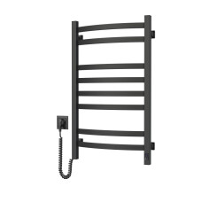 Navin electric towel warmer Avalon, 800x480x104mm, timer-regulator, steel, black moire, left connection (12-203153-4880)