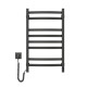 Navin electric towel warmer Avalon, 800x480x104mm, timer-regulator, steel, black moire, left connection (12-203153-4880)