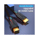 Кабель мультимедийный HDMI M to HDMI M 1.0m 8K60Hz cotton braided black Vention (AAUBF)