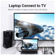 Кабель мультимедийный HDMI M to HDMI M 1.0m 8K60Hz cotton braided black Vention (AAUBF)