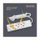 Сетевой удлинитель TECCO 3м 6 постов white (8681277842313)