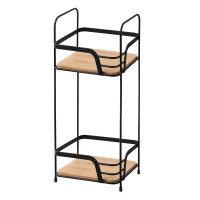 ARDESTO Shelf Minimalism 2-tier 16x15.5x40cm, metal, bamboo, black (ARHK4502BB) ARDESTO Shelf Minimalism 2-tier 16x15.5x40cm, metal, bamboo, black (ARHK4502BB)