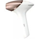 Philips Photoepilator Lumea IPL 9900 Series, rechargeable, quan. flash-450000, 450000, 2-4 см2, nozzles-3, case, white - gold (BRI973/00)