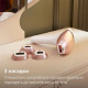 Philips Photoepilator Lumea IPL 9900 Series, rechargeable, quan. flash-450000, 450000, 2-4 см2, nozzles-3, case, white - gold (BRI973/00)