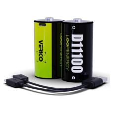 Аккумулятор Verico D/R20 USB Type-С 7400mAh/11100mWh 1.5V Li-ion 2шт./уп. (Loop Energy) (1BTOV-A5N0A2-NN)