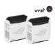ASUS Router ROG Rapture GT6 2PK white X10000 3xGE LAN 1x2.5GE WAN 1xUSB 3.2 g1 WPA3 OFDMA MESH (90IG07F0-MU9A40)