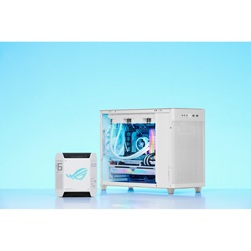 ASUS Router ROG Rapture GT6 2PK white X10000 3xGE LAN 1x2.5GE WAN 1xUSB 3.2 g1 WPA3 OFDMA MESH (90IG07F0-MU9A40)