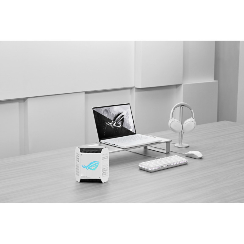 ASUS Router ROG Rapture GT6 2PK white X10000 3xGE LAN 1x2.5GE WAN 1xUSB 3.2 g1 WPA3 OFDMA MESH (90IG07F0-MU9A40)
