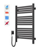 Navin Полотенцесушитель электрический Авангард Х, 800х480х71мм, Wi-Fi, сталь, черный муар, левое подключение (12-272155-4880)