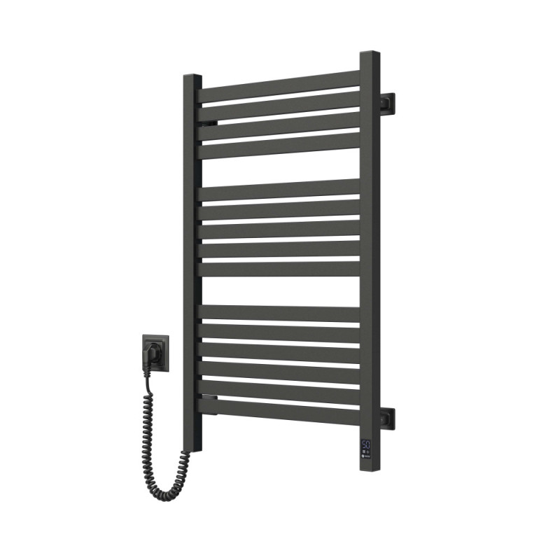 Navin Рушникосушка електрична Авангард Х, 800х480х71мм, Wi-Fi, сталь, чорний муар, ліве підключення (12-272155-4880)