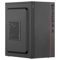 2E Корпус TeamX TMX03 с БП 2E ATX400W 2xUSB2.0, 1x80мм, VGA 220мм, mATX, чёрный (2E-TMX03)