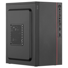 2E PC case TeamX TMX03 with 2E ATX400W, 2xUSB2.0, 1x80mm, VGA 220mm, mATX, black (2E-TMX03)