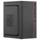2E PC case TeamX TMX03 with 2E ATX400W, 2xUSB2.0, 1x80mm, VGA 220mm, mATX, black (2E-TMX03)