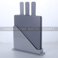 ARDESTO Набір дошок кухонних на підставці Ardesto Fresh, 3шт, 24.1х33х7.9см, пластик (AR1403GRB)