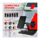 Зарядное устройство Canyon wireless charger WS-404 15W 4in1 Black (CNS-WCS404)