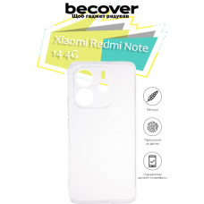 Чехол для мобильного телефона BeCover Xiaomi Redmi Note 14 4G Transparancy (713435)
